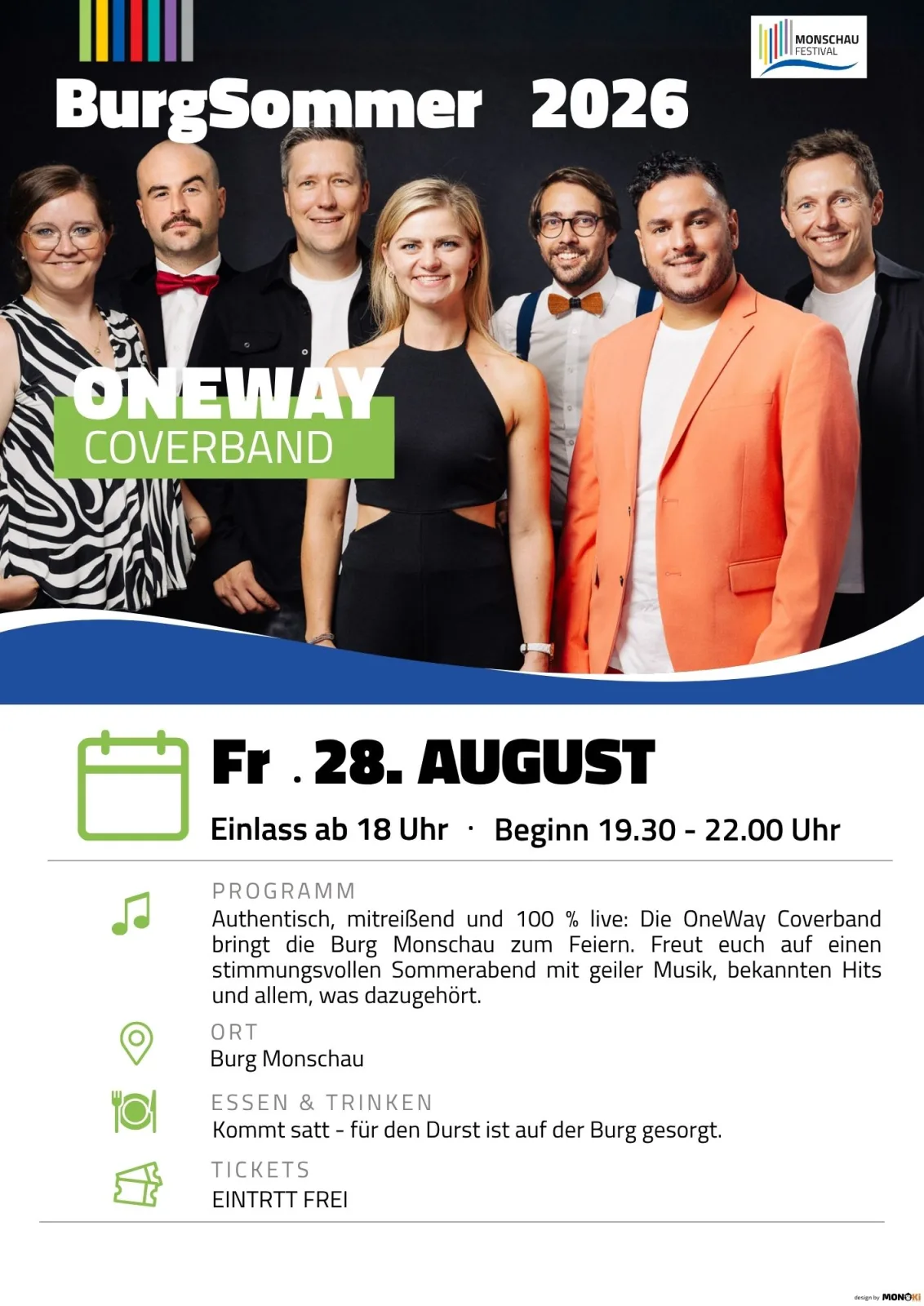 Plakat · ONEWAY COVERBAND